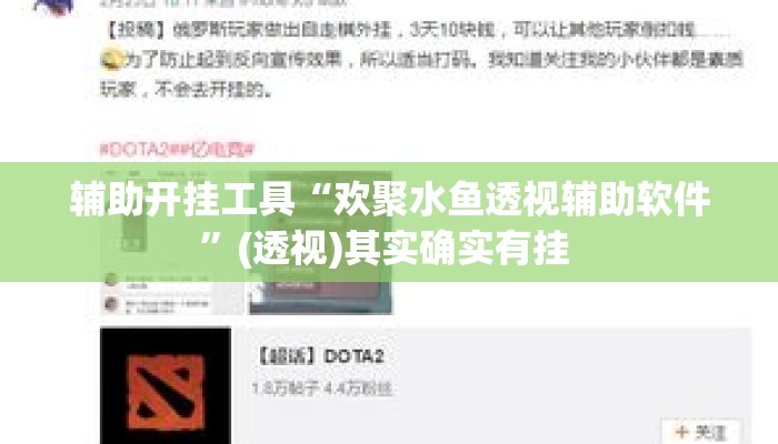 辅助开挂工具“欢聚水鱼透视辅助软件	”(透视)其实确实有挂 