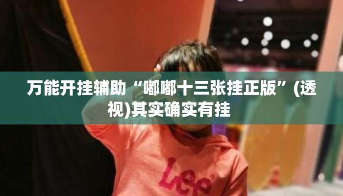 万能开挂辅助“嘟嘟十三张挂正版”(透视)其实确实有挂 