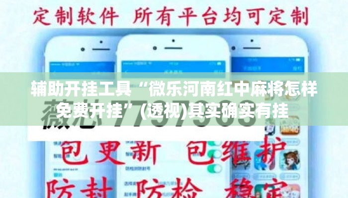 辅助开挂工具“微乐河南红中麻将怎样免费开挂”(透视)其实确实有挂 