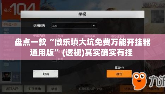 盘点一款“微乐填大坑免费万能开挂器通用版”(透视)其实确实有挂 