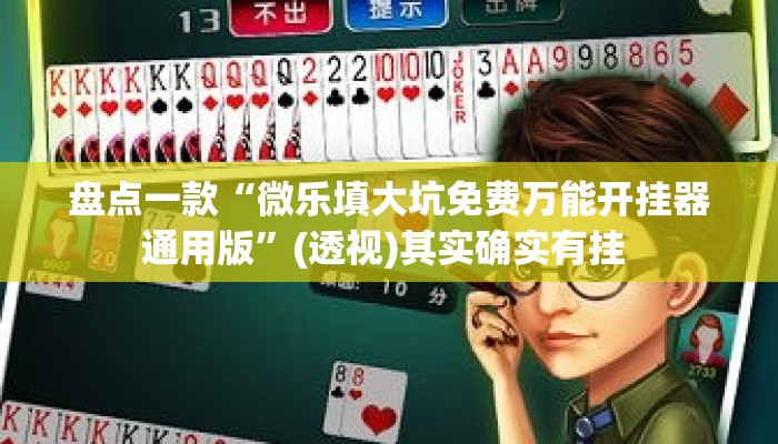 盘点一款“微乐填大坑免费万能开挂器通用版”(透视)其实确实有挂 