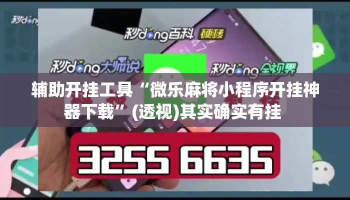 辅助开挂工具“微乐麻将小程序开挂神器下载	”(透视)其实确实有挂 