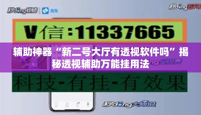 辅助神器“新二号大厅有透视软件吗”揭秘透视辅助万能挂用法