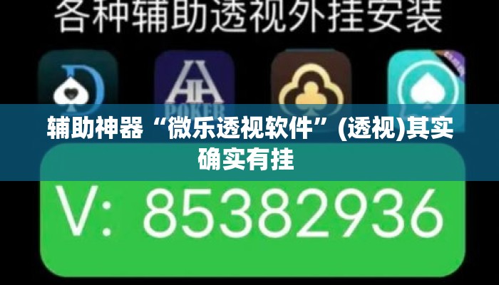 辅助神器“微乐透视软件”(透视)其实确实有挂 