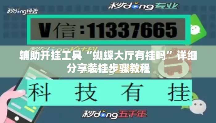 辅助开挂工具“蝴蝶大厅有挂吗”详细分享装挂步骤教程