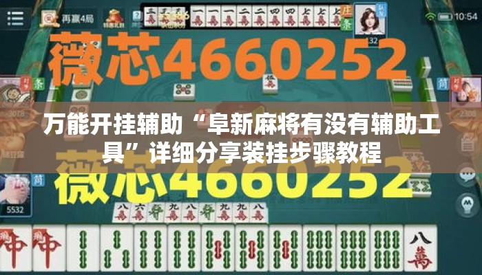 万能开挂辅助“阜新麻将有没有辅助工具	”详细分享装挂步骤教程