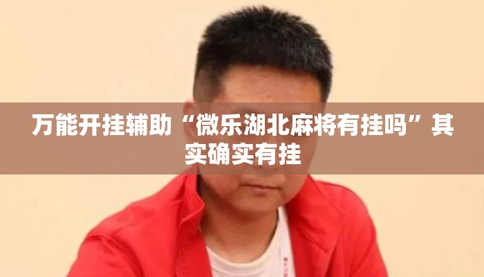 万能开挂辅助“微乐湖北麻将有挂吗”其实确实有挂