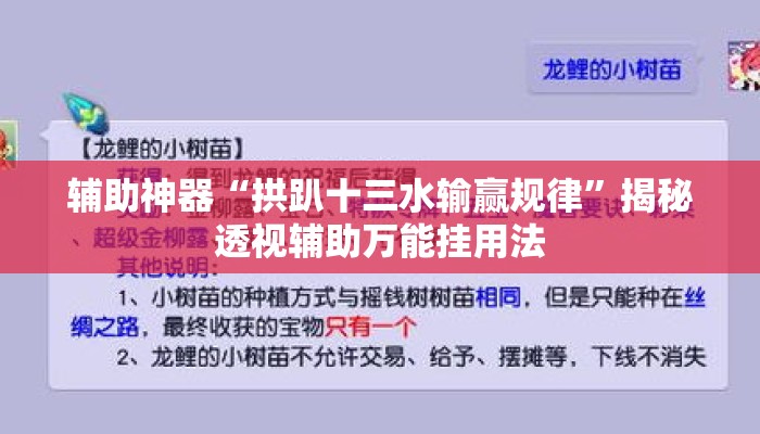 辅助神器“拱趴十三水输赢规律”揭秘透视辅助万能挂用法
