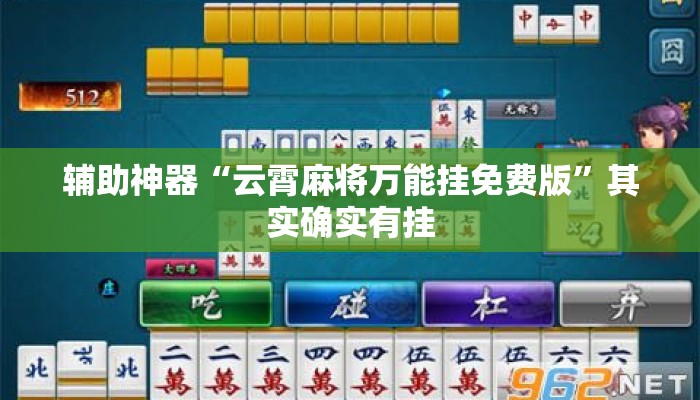 辅助神器“云霄麻将万能挂免费版	”其实确实有挂