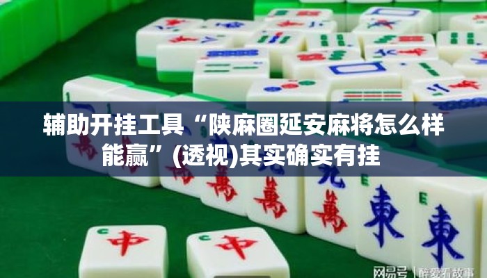 辅助开挂工具“陕麻圈延安麻将怎么样能赢”(透视)其实确实有挂 