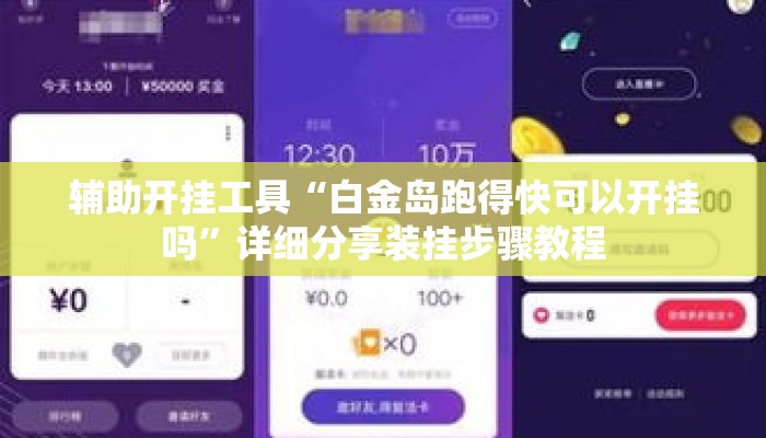 辅助开挂工具“白金岛跑得快可以开挂吗”详细分享装挂步骤教程