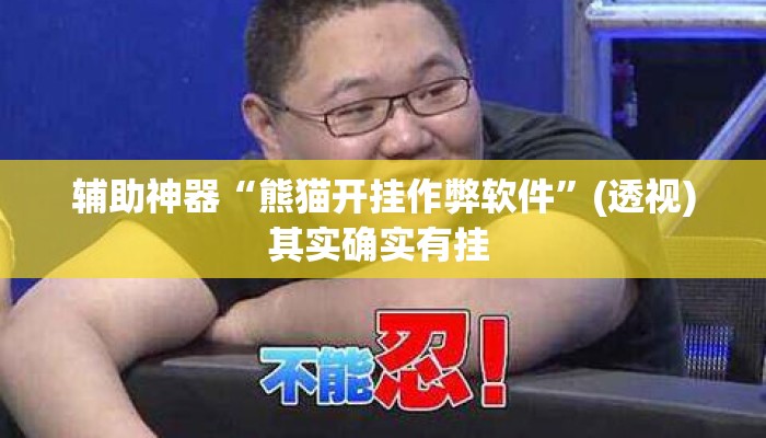 辅助神器“熊猫开挂作弊软件	”(透视)其实确实有挂 