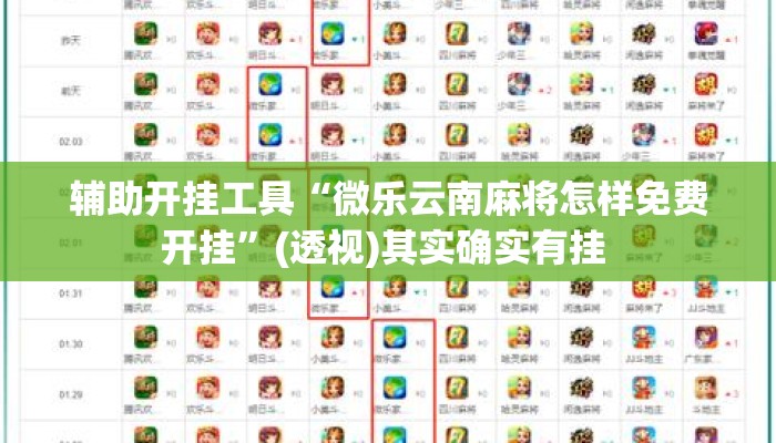 辅助开挂工具“微乐云南麻将怎样免费开挂”(透视)其实确实有挂 