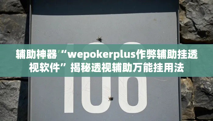 辅助神器“wepokerplus作弊辅助挂透视软件”揭秘透视辅助万能挂用法