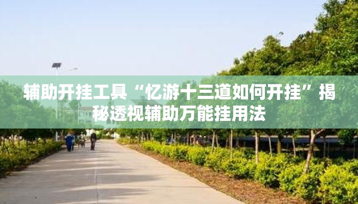 辅助开挂工具“忆游十三道如何开挂”揭秘透视辅助万能挂用法