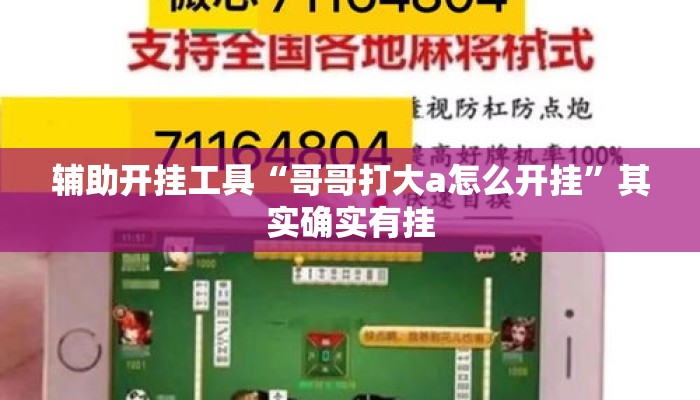 辅助开挂工具“哥哥打大a怎么开挂	”其实确实有挂