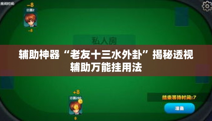 辅助神器“老友十三水外卦”揭秘透视辅助万能挂用法