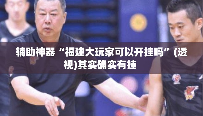 辅助神器“福建大玩家可以开挂吗”(透视)其实确实有挂 
