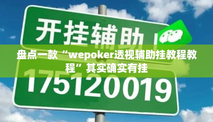 盘点一款“wepoker透视辅助挂教程教程”其实确实有挂