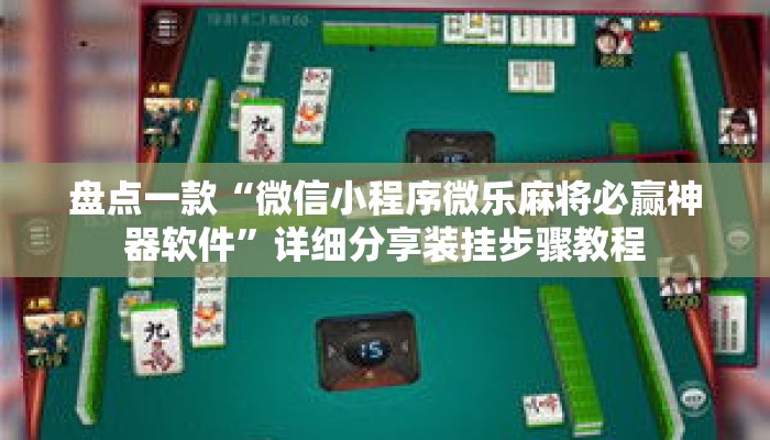 盘点一款“微信小程序微乐麻将必赢神器软件	”详细分享装挂步骤教程