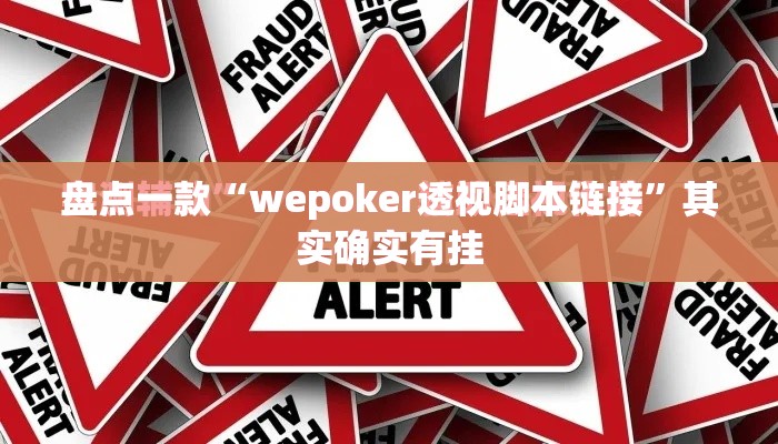 盘点一款“wepoker透视脚本链接”其实确实有挂