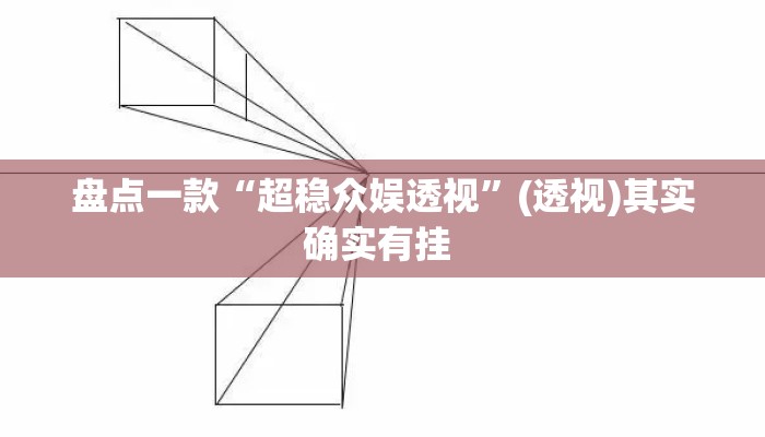 盘点一款“超稳众娱透视”(透视)其实确实有挂 