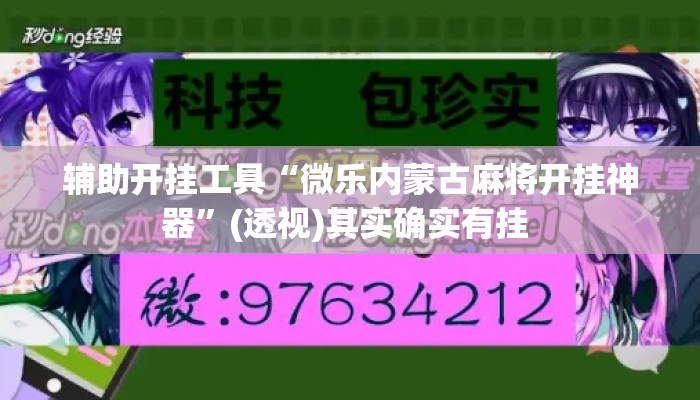 辅助开挂工具“微乐内蒙古麻将开挂神器”(透视)其实确实有挂 