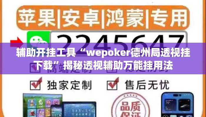 辅助开挂工具“wepoker德州局透视挂下载”揭秘透视辅助万能挂用法