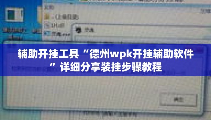 辅助开挂工具“德州wpk开挂辅助软件”详细分享装挂步骤教程
