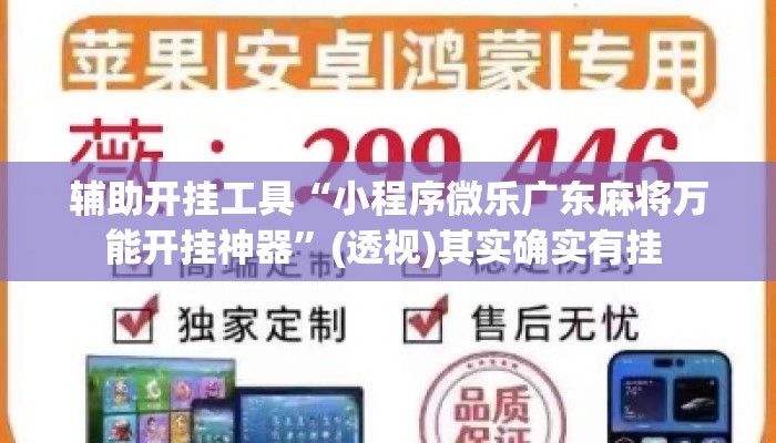 辅助开挂工具“小程序微乐广东麻将万能开挂神器”(透视)其实确实有挂 