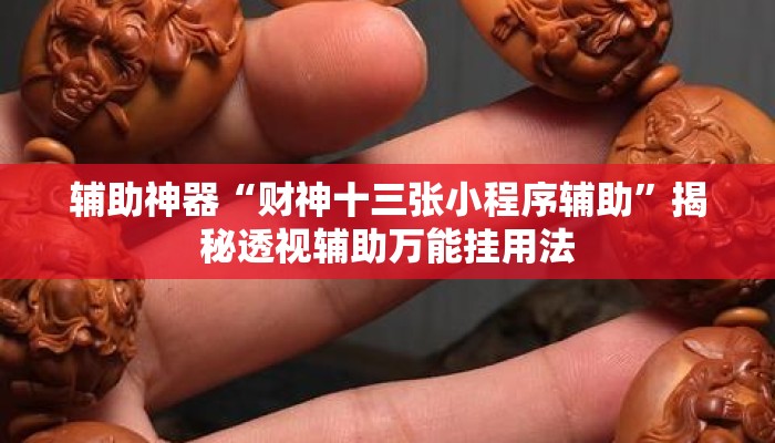 辅助神器“财神十三张小程序辅助”揭秘透视辅助万能挂用法