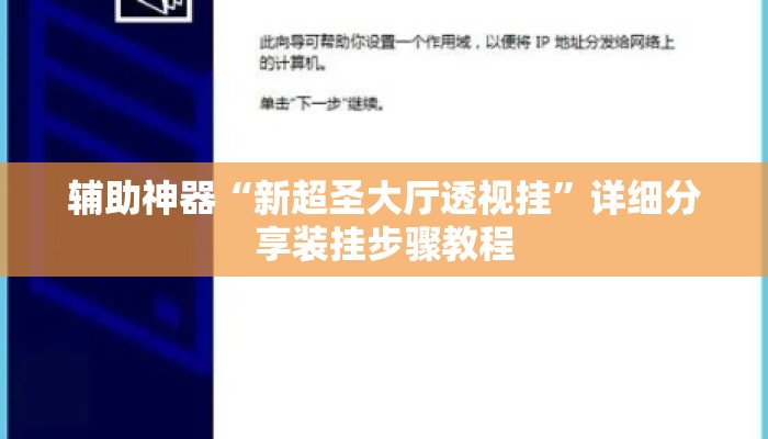 辅助神器“新超圣大厅透视挂	”详细分享装挂步骤教程