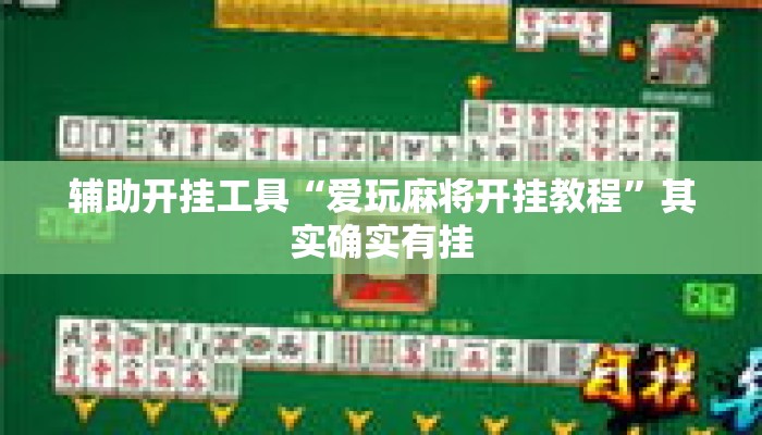 辅助开挂工具“爱玩麻将开挂教程”其实确实有挂