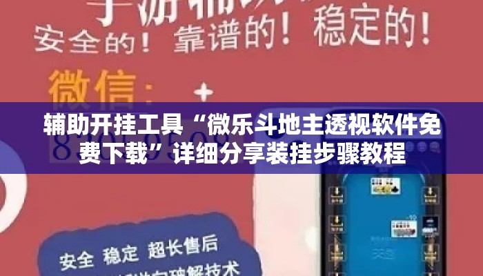 辅助开挂工具“微乐斗地主透视软件免费下载	”详细分享装挂步骤教程