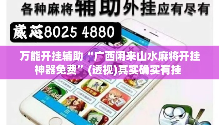 万能开挂辅助“广西闲来山水麻将开挂神器免费”(透视)其实确实有挂 