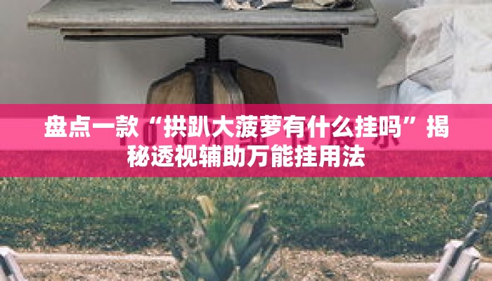 盘点一款“拱趴大菠萝有什么挂吗”揭秘透视辅助万能挂用法