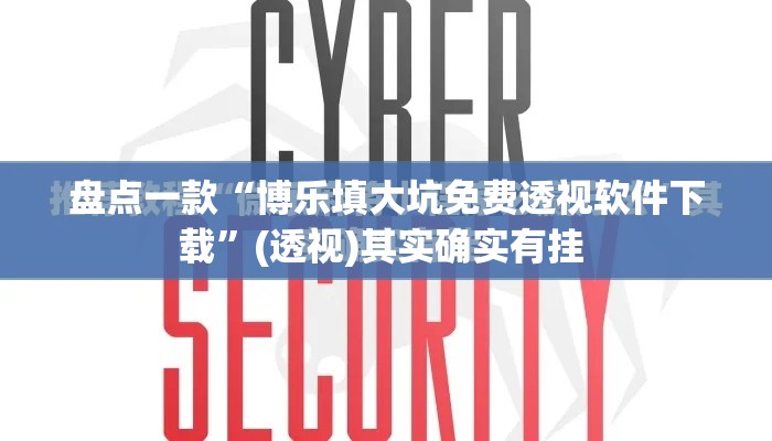盘点一款“博乐填大坑免费透视软件下载	”(透视)其实确实有挂 