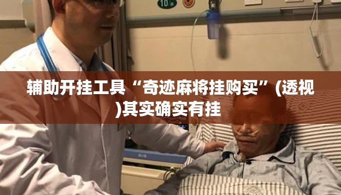 辅助开挂工具“奇迹麻将挂购买”(透视)其实确实有挂 