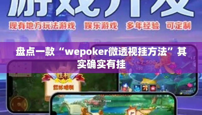盘点一款“wepoker微透视挂方法	”其实确实有挂