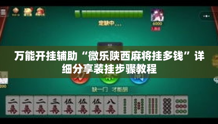 万能开挂辅助“微乐陕西麻将挂多钱”详细分享装挂步骤教程