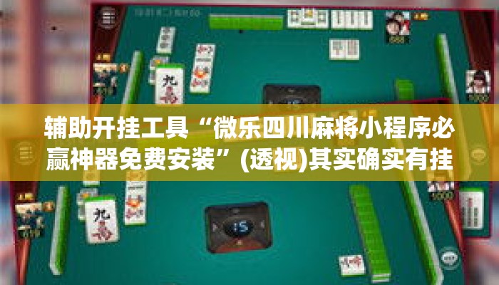 辅助开挂工具“微乐四川麻将小程序必赢神器免费安装”(透视)其实确实有挂 