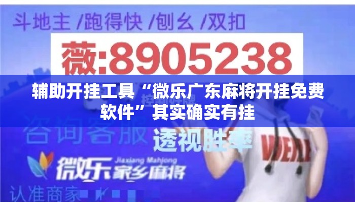 辅助开挂工具“微乐广东麻将开挂免费软件	”其实确实有挂