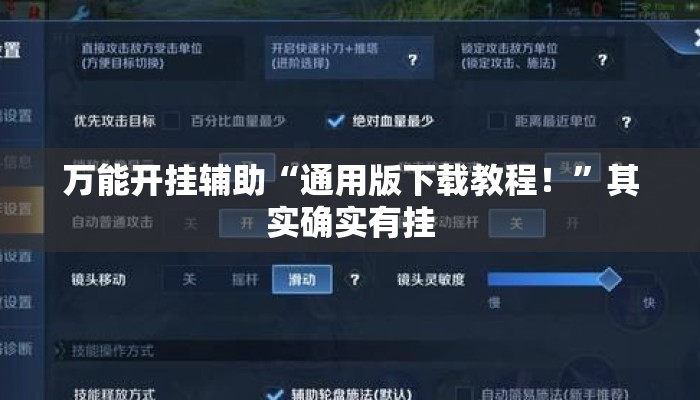 万能开挂辅助“通用版下载教程！	”其实确实有挂