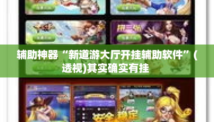 辅助神器“新道游大厅开挂辅助软件	”(透视)其实确实有挂 