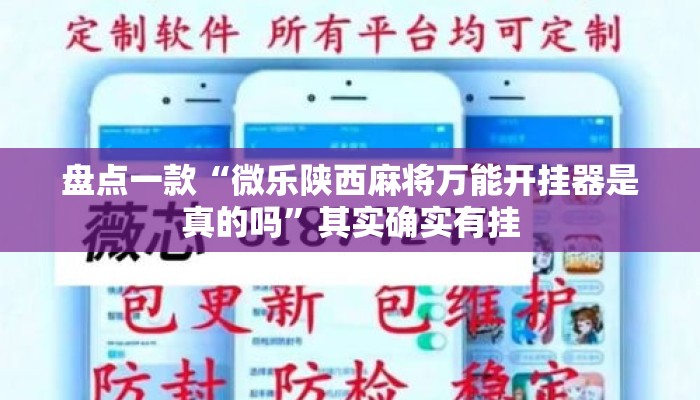 盘点一款“微乐陕西麻将万能开挂器是真的吗”其实确实有挂