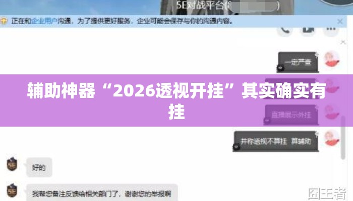 辅助神器“2026透视开挂	”其实确实有挂