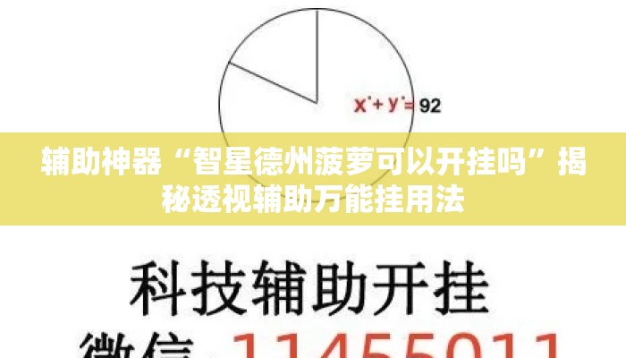辅助神器“智星德州菠萝可以开挂吗	”揭秘透视辅助万能挂用法