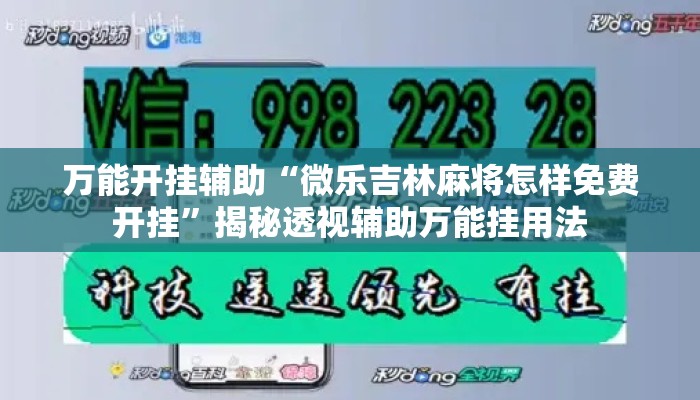 万能开挂辅助“微乐吉林麻将怎样免费开挂”揭秘透视辅助万能挂用法