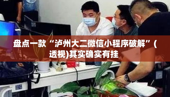盘点一款“泸州大二微信小程序破解	”(透视)其实确实有挂 