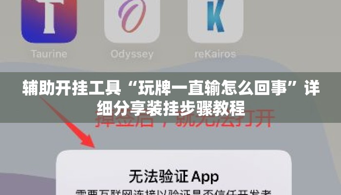 辅助开挂工具“玩牌一直输怎么回事”详细分享装挂步骤教程